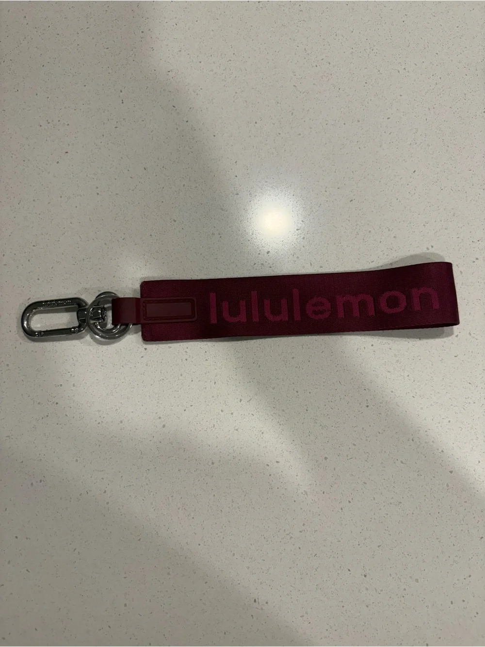 lululemon athletica Maroon Strap with Pink Logo